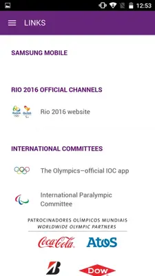 Rio 2016 android App screenshot 0